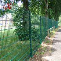 Galvanized double horizontal wire secure mesh fence