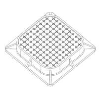 square manhole cover with double seal type factory SGS certificate